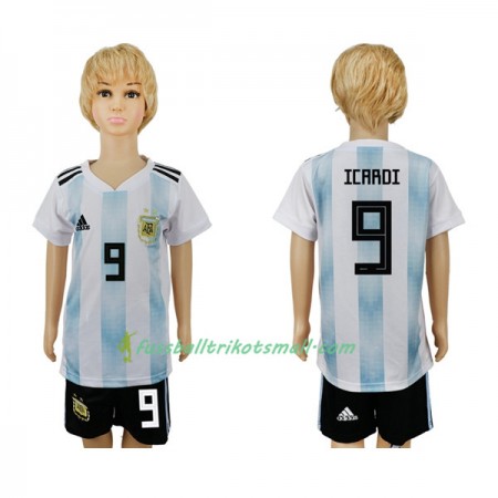 Fußballtrikots Argentinien Icardi 9 Kinder WM 2018 Heimtrikotsatz kaufen